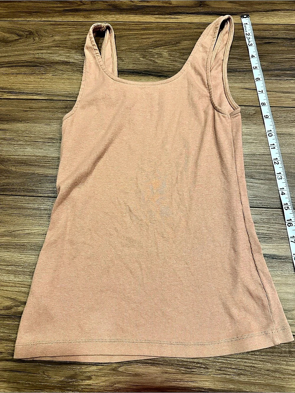 a new day Pink nude color Ribbed Tank Top